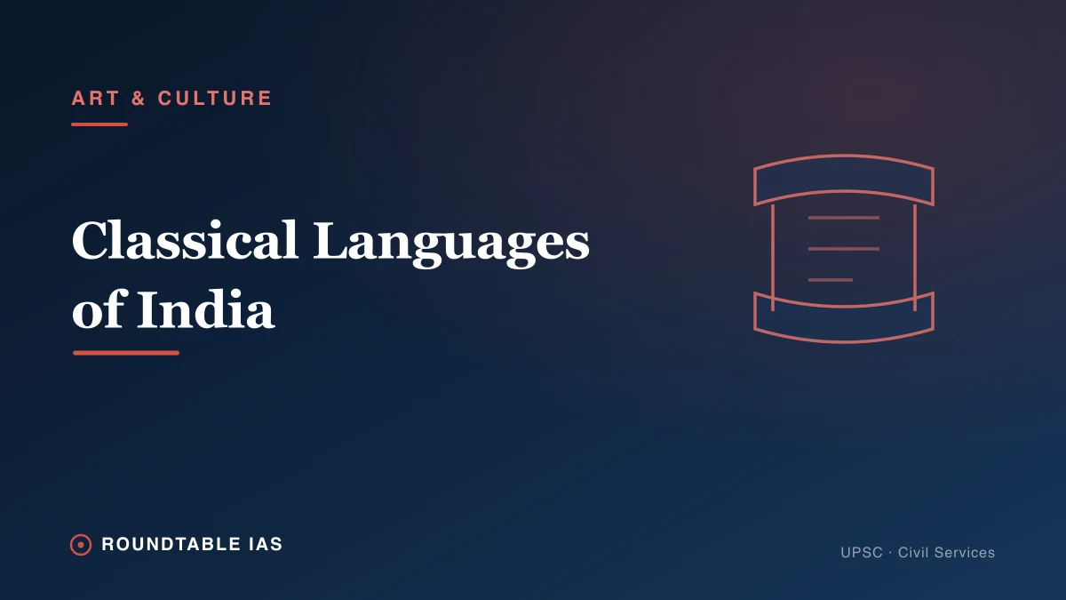 Classical Languages of India: Criteria and Complete List