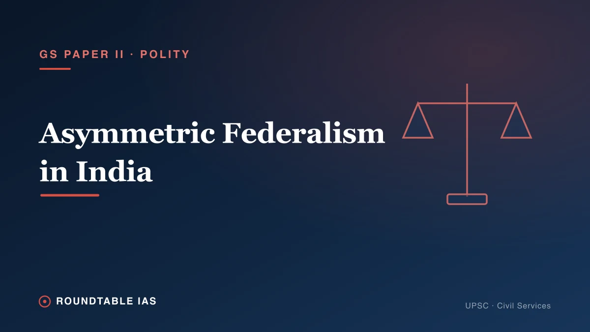 Asymmetric Federalism in India: How the Constitution Balances Unity and Diversity