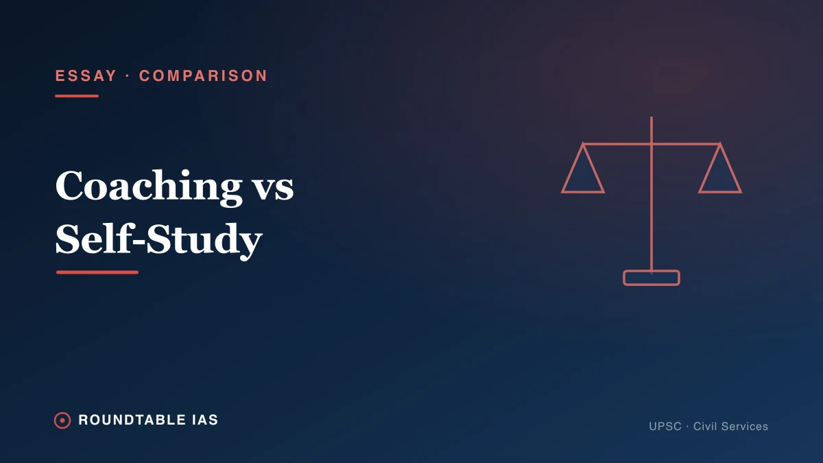Essay Coaching vs Self-Study for UPSC: Which is Better?