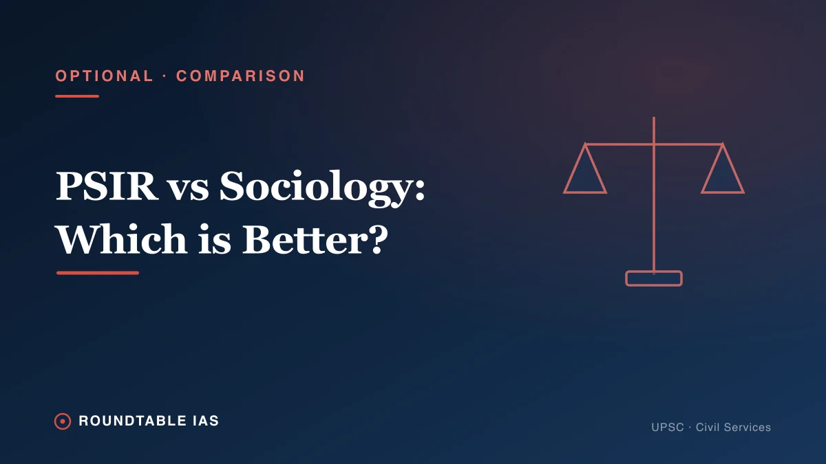 Political Science Optional vs Sociology: Which is Better for UPSC 2027?