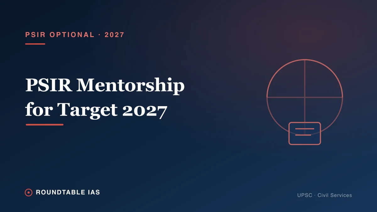 PSIR Answer Writing and Mentorship Program for UPSC 2027