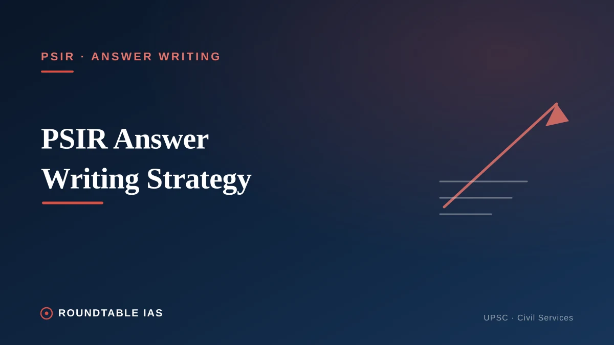 PSIR Answer Writing Strategy: A Complete Guide for UPSC Mains