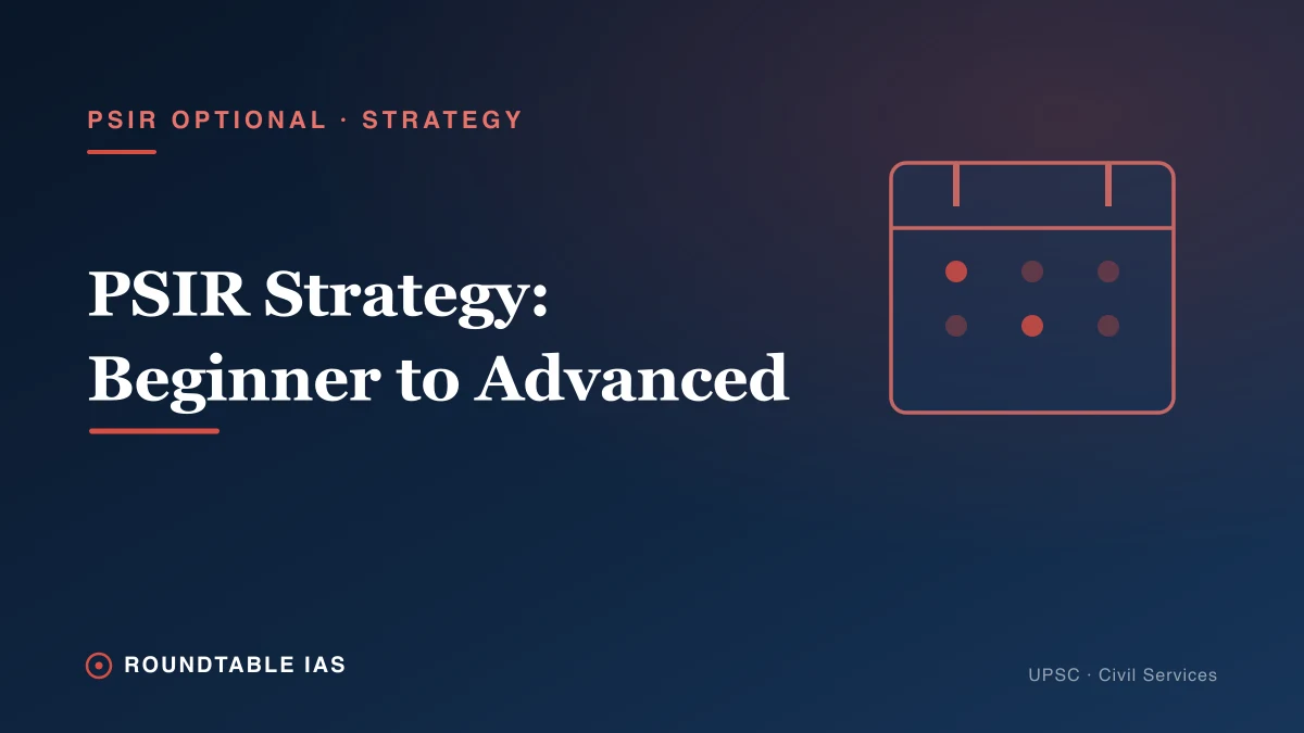 PSIR Optional Strategy for UPSC 2027: Beginner to Advanced
